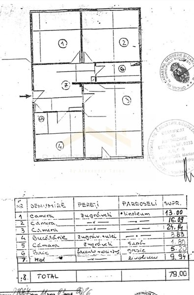 Mall Vitan, apartament 3 camere, 79 mp utili, parcare renovat, bloc reabilitat.